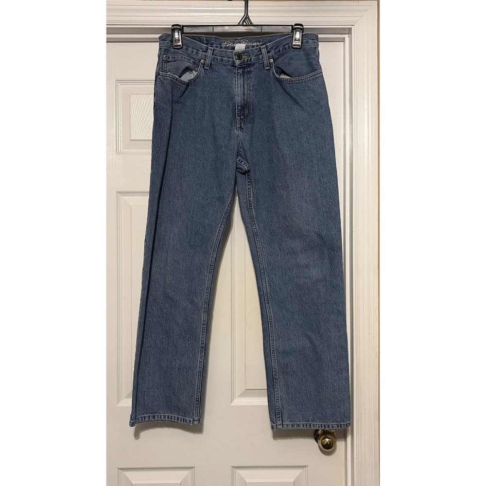 Eddie Bauer Men's Jeans 33x32, Mens 33 Waist, Eddie Bauer Jeans Denim Blue Jeans